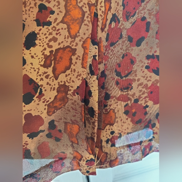 Laura Ashley Animal Print Silk Skirt - Picture 10 of 13